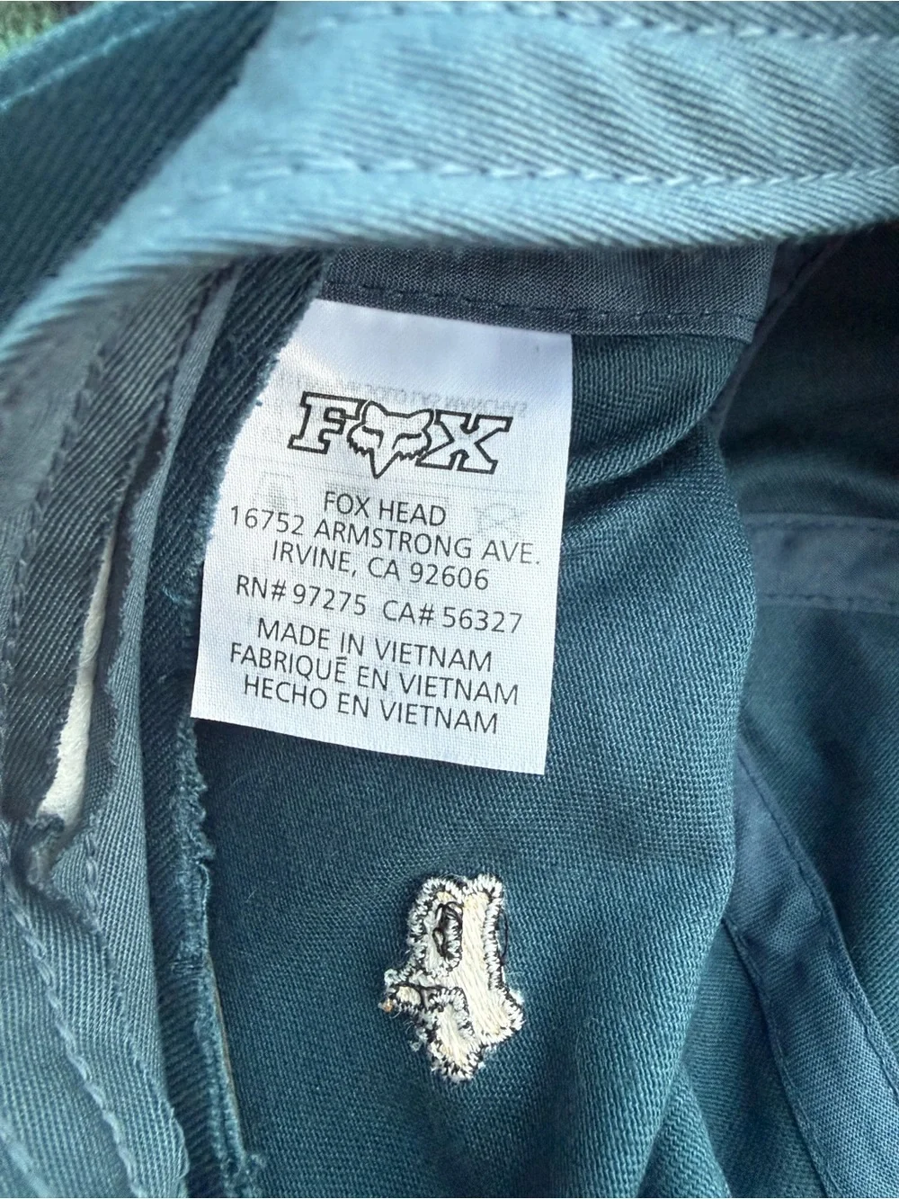 Fox Dad Hat with Small White Embroidered Fox Logo